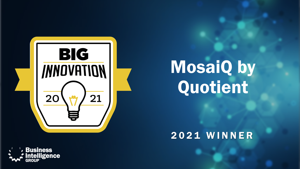 Quotient BIG Innovation award 